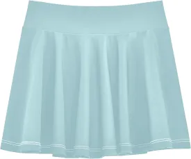 Powder Blue Toddlers Sporty Tennis Skirt with Built-in Shorts and Pockets for Everyday Wear 3-4T