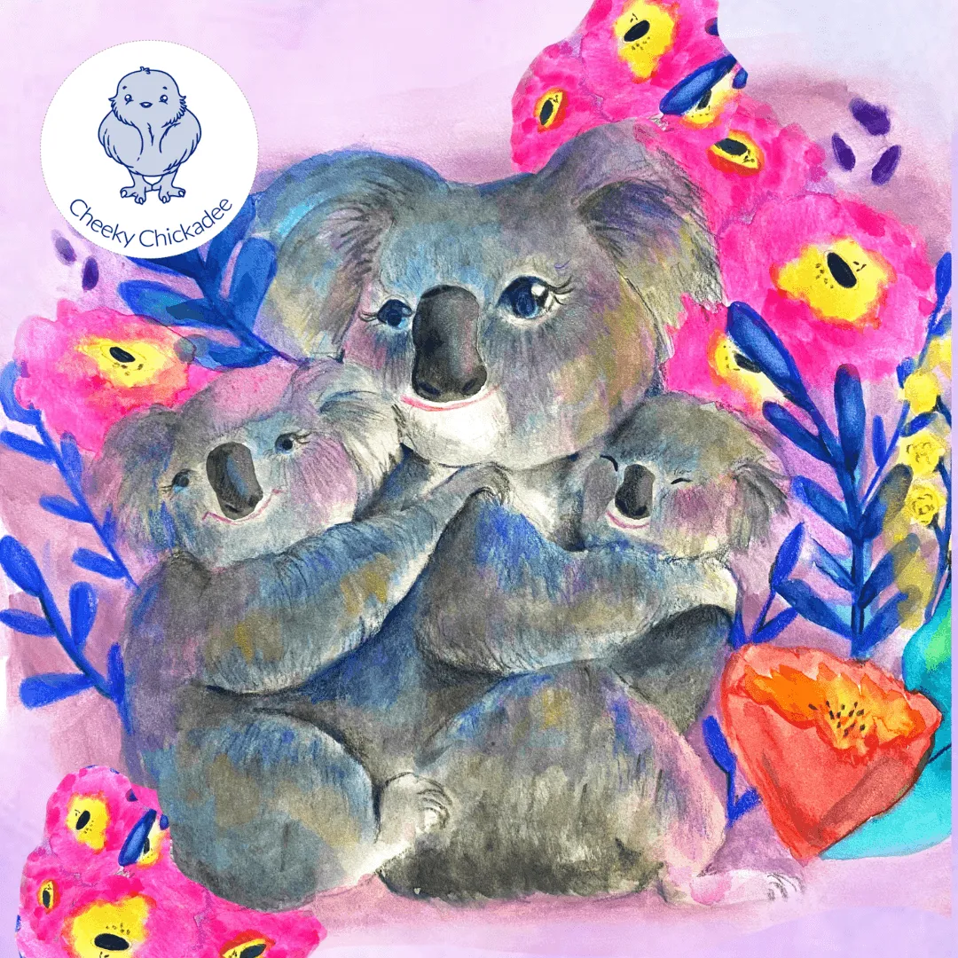 PREORDER Koala Love Girls Long Sleeve Zip Swimmers (Ships w/c 2nd Dec)