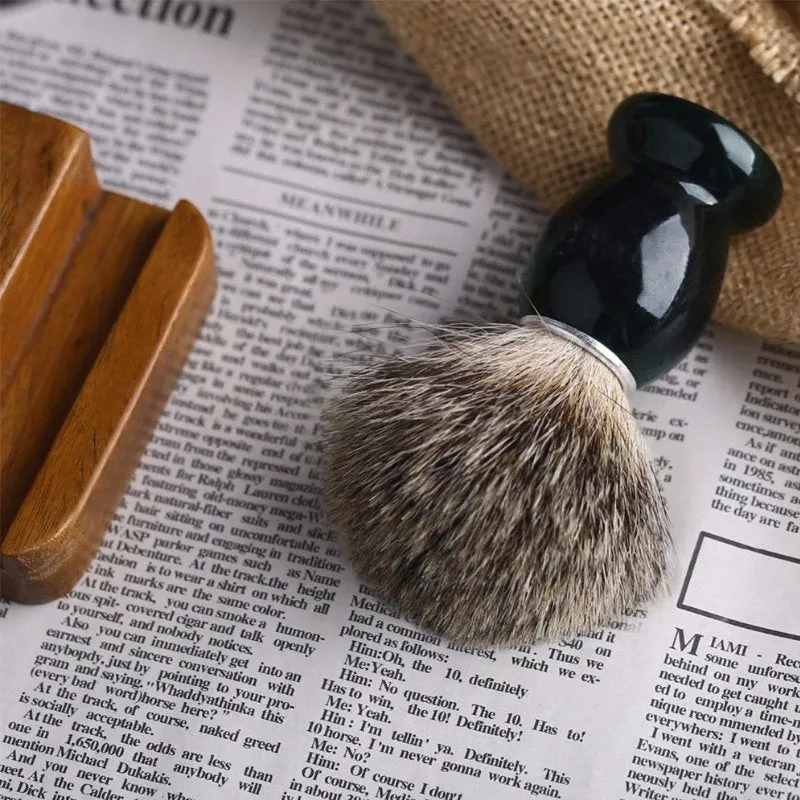 Pure Badger Hair Travel Shaving Brush