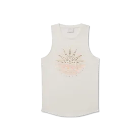 Sadie Vintage Rocker Tank - Sunset
