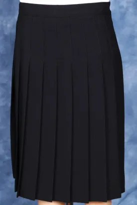 Seminary Navy Knife Pleated Skirt