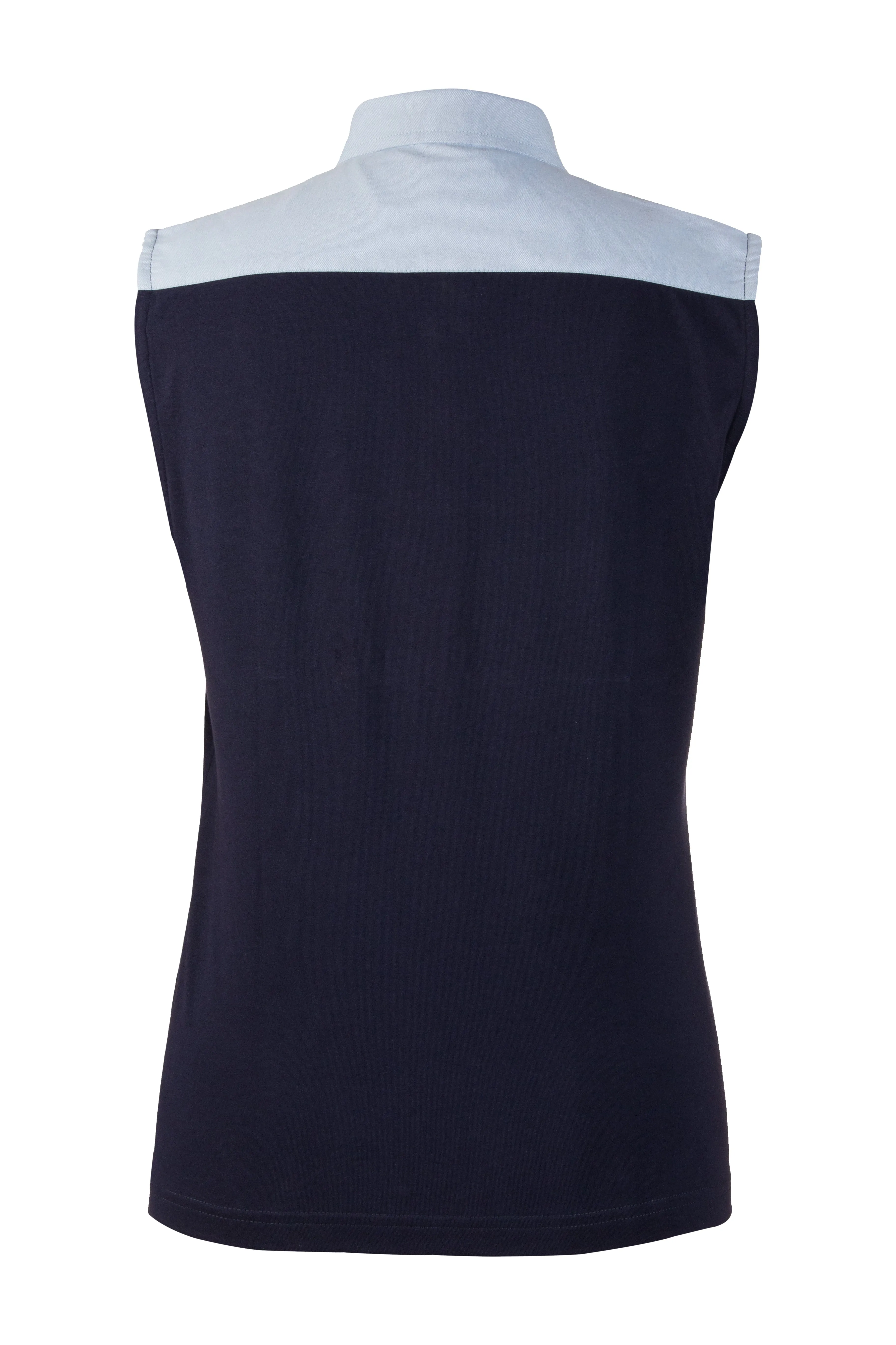 Shevach Blue Sleeveless Shell Dickie With SHS Logo