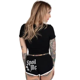 Spoil Me White Trim Short Shorts