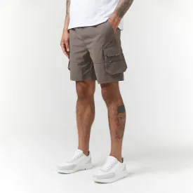 Tech Stretch Poly Cargo Short | Brown