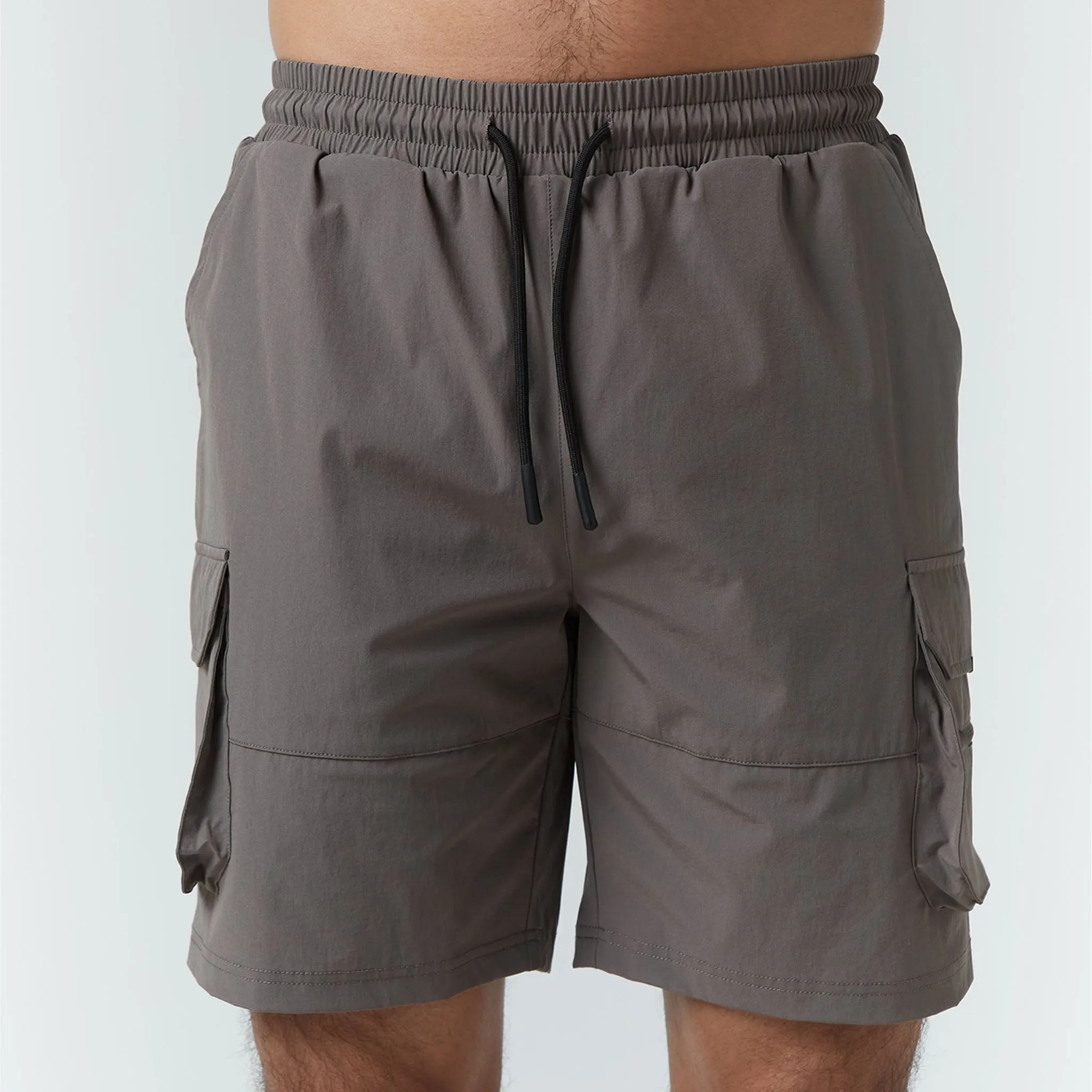 Tech Stretch Poly Cargo Short | Brown