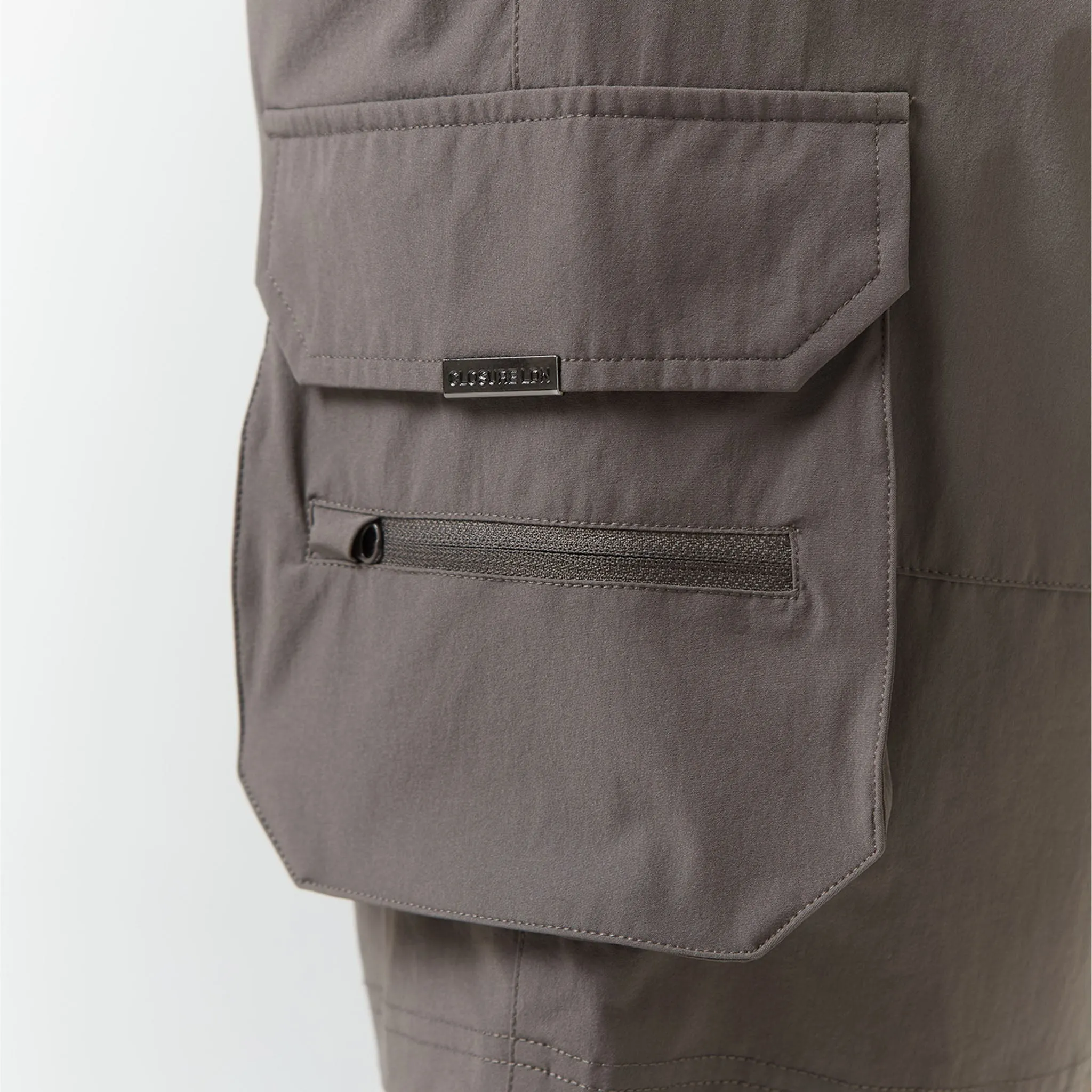 Tech Stretch Poly Cargo Short | Brown