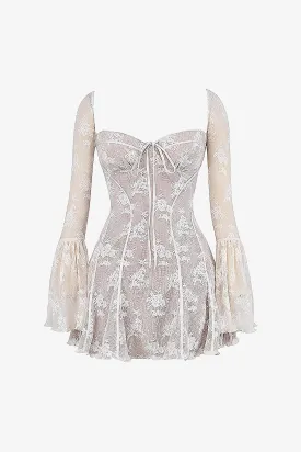 Vintage Bell Sleeve Lace Dress