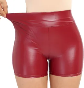 Women's Gothic Shorts Punk Dance Sexy Black Irregular Short Pants High Waist Slim Bodycon Bandage Shorts