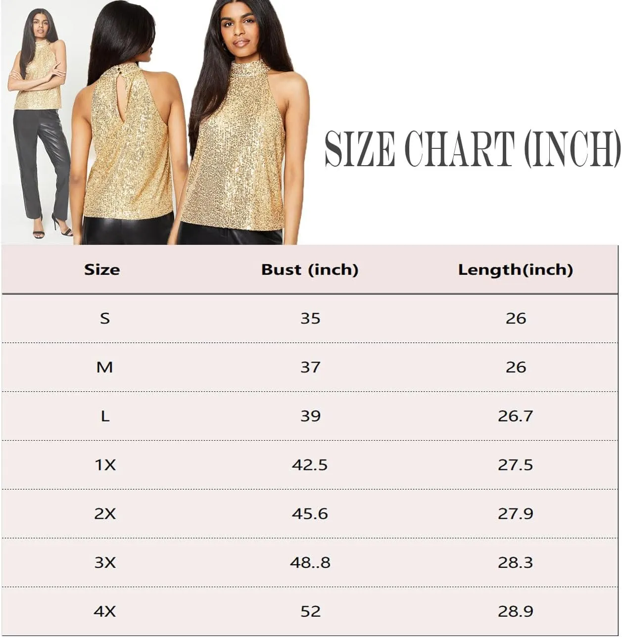 Womens Sparkly Sequin Tops Mock Neck Blouse Sleeveless Shiny Tank Top Sleeveless Glitter Outfits Party Shirt 2025